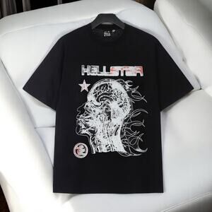 hellstar round neck short sleeve t-shirt